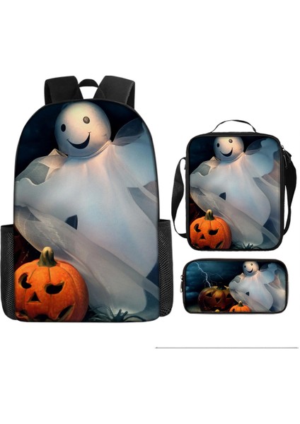 Cacaoperiferik Yarasa Korku Kabak Çift Sırt Çantası Cadılar Bayramı Cadılar Bayramı Kişiselleştirilmiş Vampir Yarasa Deseni Komik (Yurt Dışından)