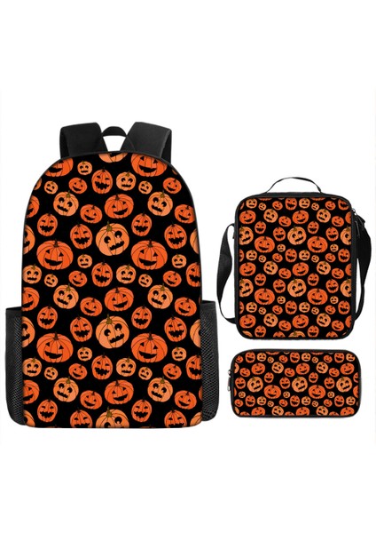Cacaoperiferik Yarasa Korku Kabak Çift Sırt Çantası Cadılar Bayramı Cadılar Bayramı Kişiselleştirilmiş Vampir Yarasa Deseni Komik (Yurt Dışından) modelleri