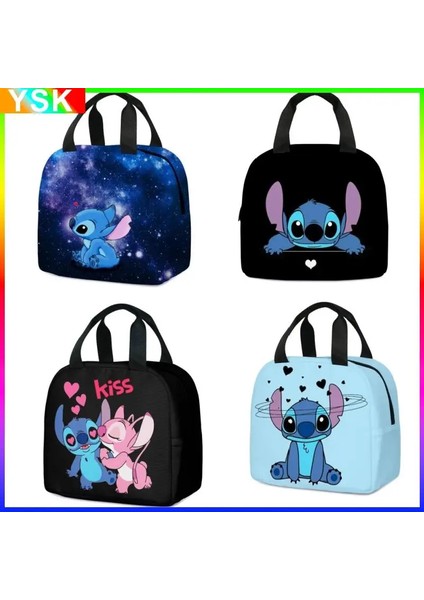 Cacaominiso Stitch Çocuk Öğle Yemeği Çantası Ilköğretim Okulu Öğle Yemeği Kutusu Çantası Çocuklar Için En Iyi Hediye Karikatür Mochila Çocuklar Için En Iyi Hediye (Yurt Dışından)