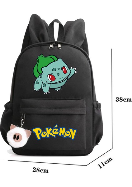Cacaopokemon Karikatür Desen Sırt Çantası Ilköğretim Okul Çantası Çanta Kitap Çantası Anaokulu Çocuk Günü Hediyesi (Yurt Dışından)