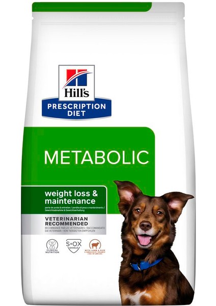 Prescription Diet Metabolic Kuzu Etli Köpek Kuru Maması 12 kg