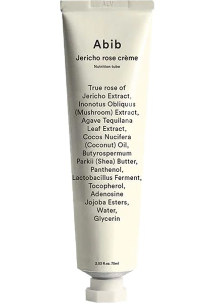 Jericho Rose Crème Nutrition Tube 75ML -  Besleyici & Canlandırıcı Krem