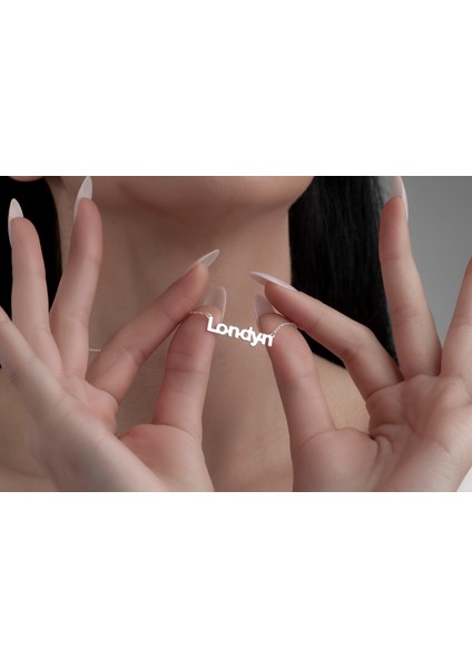 Kişiye Özel Isimli Kolye Isim Kolye 925 Ayar Gümüş Kolye,gümüş,rose Gold,altın Kaplama Kolye modelleri