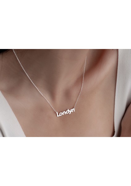 Kişiye Özel Isimli Kolye Isim Kolye 925 Ayar Gümüş Kolye,gümüş,rose Gold,altın Kaplama Kolye fırsatları