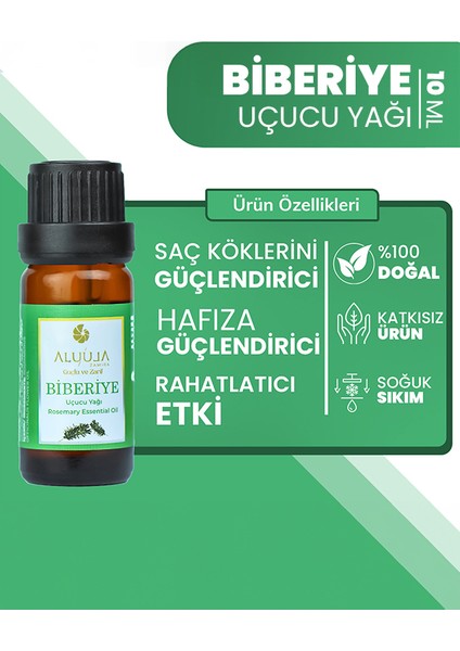 Her Damla Saflık: Saf, Seyreltilmemiş Doğal Aromaterapi Biberiye Uçucu Yağı 10 ml