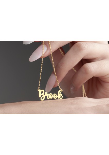Kişiye Özel Isimli Kolye Isim Kolye 925 Ayar Gümüş Kolye,gümüş,rose Gold,altın Kaplama Kolye fırsatları
