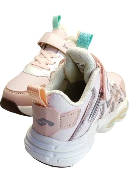 31098F Çocuk Sneaker Spor Ayakkabı Pembe - Bej