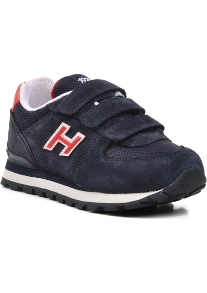 Hammer Jack Peru 102 19250-F Lacivert-Kırmızı Cırtlı Unisex Çocuk Sneaker