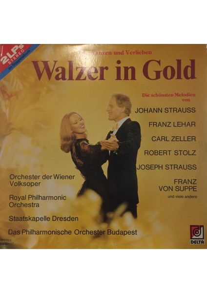 Die Schönsten Melodien The Budapest Philharmonic Orchestra – Walzer In Gold Klasik 2x Lp Vinly Plak  Alithestereo