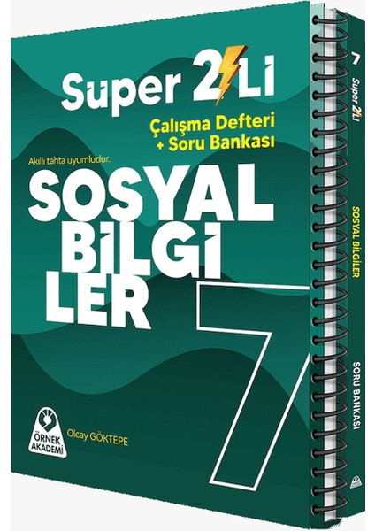 Örnek Akademi 7. Sınıf Sosyal Bilgiler 2'Li Çalışma Kitabı 2024-2025 Güncel Son Baskı