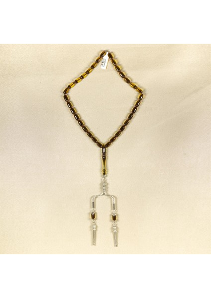 Fıçı Kesim Zar Kehribar Tesbih