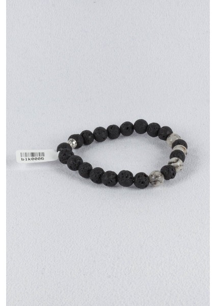 Orijinal Lav Taşı Labradorit Taşı Kombinli Bileklik BLK0006