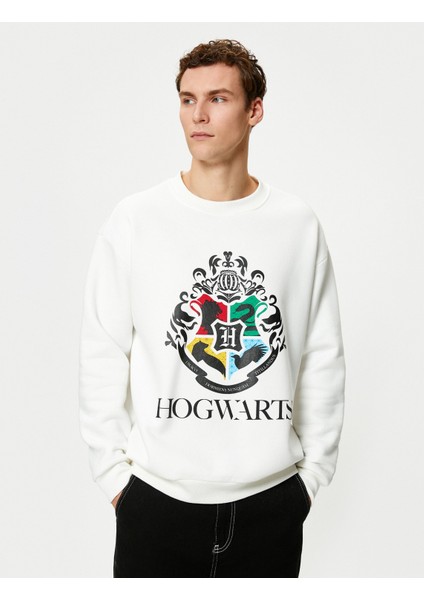 Harry Potter Sweatshirt Bisiklet Yaka Lisanslı Baskılı