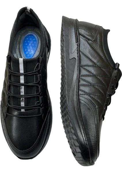 Erkek Siyah Iç Dış Komple Deri Ultra Rahat Günlük Ayakkabı fiyatları