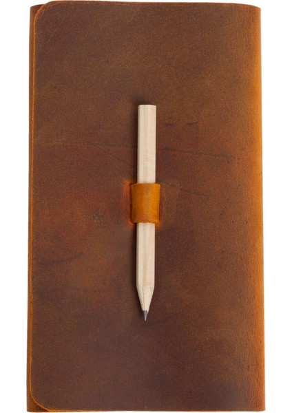 Milan Deri Küçük Defter Camel