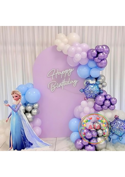 ^^ Doğum Günü Konsepti * Makaron Mavi * Makaron Lila * Krom Mor * Beyaz * 60 Lı Balon Zinciri Parti Seti