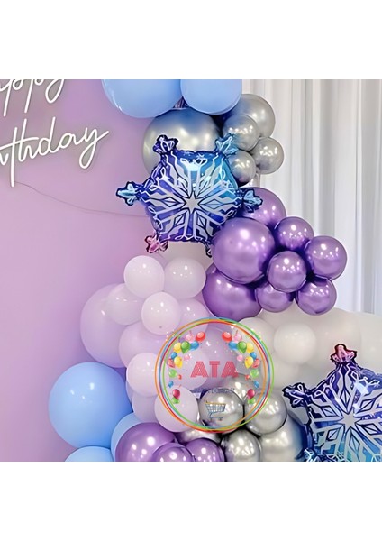 ^^ Doğum Günü Konsepti * Makaron Mavi * Makaron Lila * Krom Mor * Beyaz * 60 Lı Balon Zinciri Parti Seti