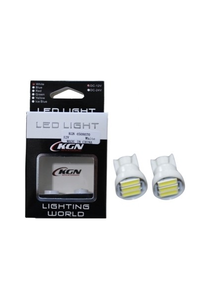 LED Ampul 12V T10 3 Cob LED Beyaz