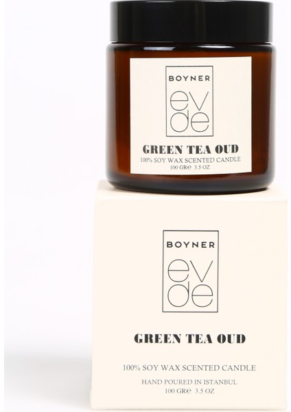 Green Tea & Oud Kavanoz Mum