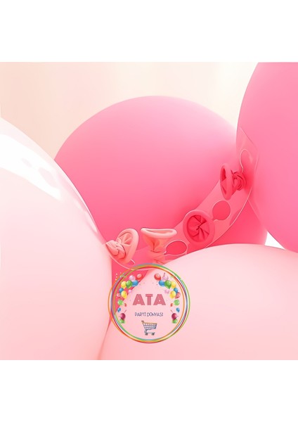 ^^ Doğum Günü Konsepti * Kırmızı * Beyaz * Makaron Pembe * 60 Lı Balon Zinciri Parti Seti indirimleri