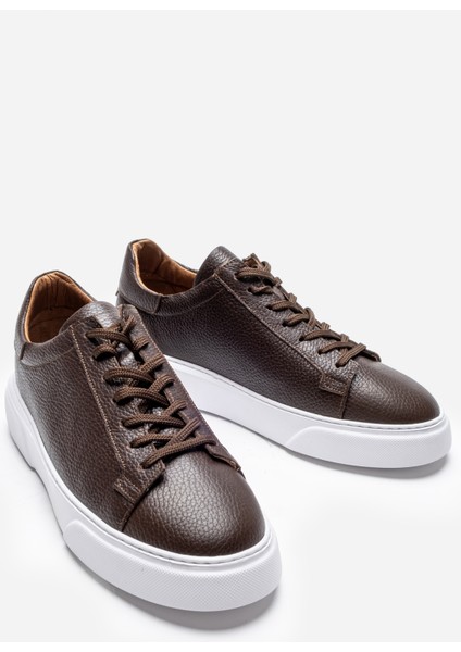 Lusıve Kahverengi Deri Ultra Rahat Erkek Günlük Ayakkabı LUASS25AL0040