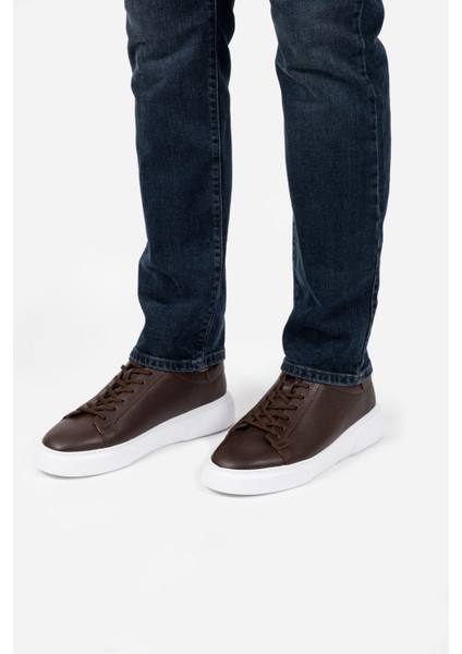 Lusıve Kahverengi Deri Ultra Rahat Erkek Günlük Ayakkabı LUASS25AL0040 fırsatları