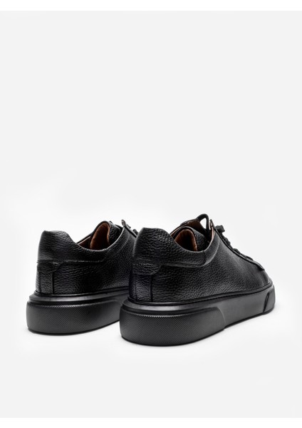 Siyah %100 Hakiki Deri Ultra Rahat Erkek Günlük Ayakkabı LUASS25AL0041 indirimleri
