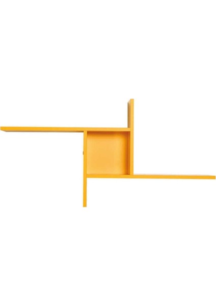 50 cm Plus Dekoratif Duvar Rafı Raf-04-Hh-1 Sarı 100 cm 18 cm 3 Ahşap Sarı Ahşap