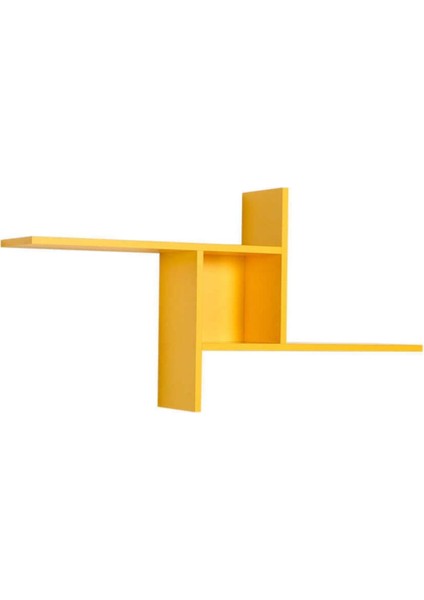 50 cm Plus Dekoratif Duvar Rafı Raf-04-Hh-1 Sarı 100 cm 18 cm 3 Ahşap Sarı Ahşap