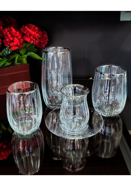 Linka Platin Gümüş 30 Parça Ahter Set