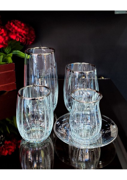 Linka Platin Gümüş 30 Parça Ahter Set