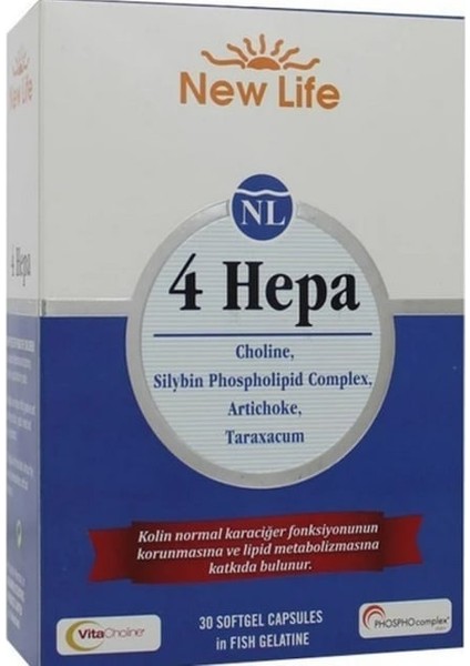 New Life 4 Hepa 30 Yumuşak Kapsül