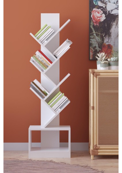 Suntalam Vira 6 Raflı Dekoratif Zikzak Dolaplı Kitaplık Beyaz Suntalam Country 20 cm 6 Beyaz Klasik fiyatları