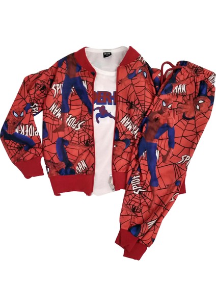 3-10 Yaş Erkek Çocuk 3'lü Spiderman Takım