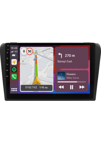 Mazda 3 Android 8gb Ram 128GB Rom 8 Çekirdek Carplay Multimedya