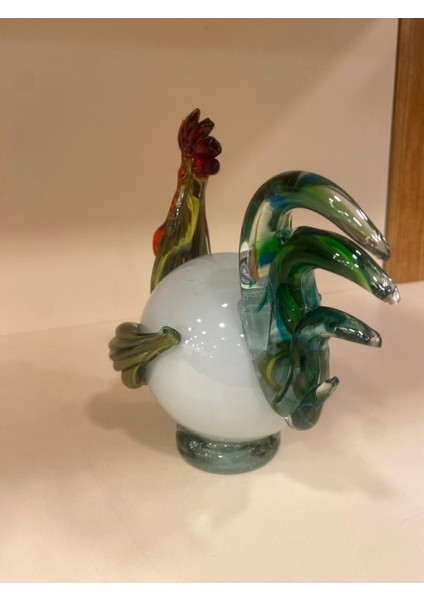 Dekoratif Üfleme Cam Horoz Obje fırsatları