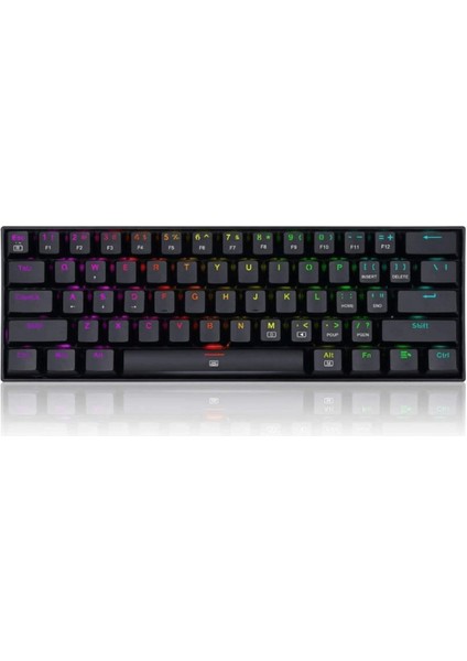 K630-RGB Blue Swıtch Kablolu Mekanik Gaming q klavye siyah