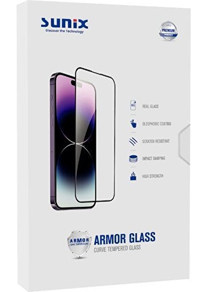 Apple iPhone 15 Pro Max Ile Uyumlu Darbeye Dayanıklı Armor Ekran Koruyucu Cam