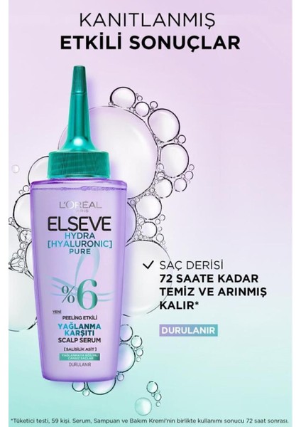 Elseve Hydra Pure Salisilik Asit Içeren Yağlanma Karşıtı Nemlendirici 3'lü Bakım Seti