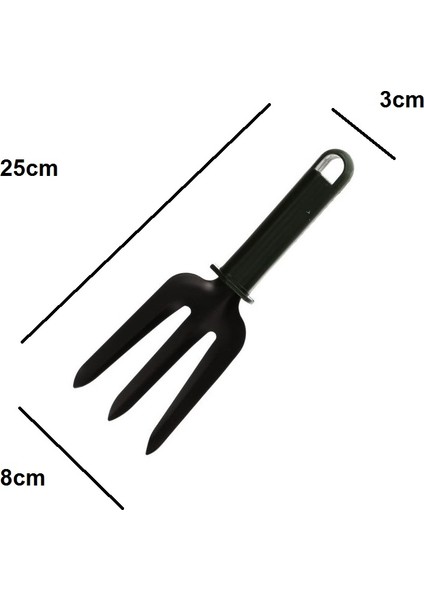 Hobi Bahçe Kürek Tırmık 3'lü Set