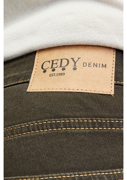 Cedy Denım Erkek Yüksel Bel Bol Kesim Boru Paça Kot Pantolon Reguler Fit Jean - C336