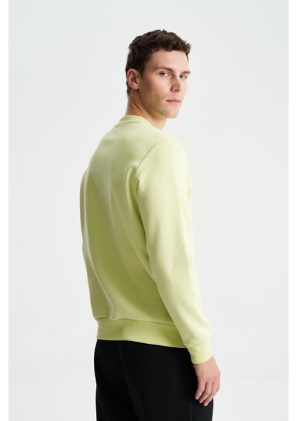 Şık Erkek Regular Fit 3 İplik Şardonlu Bisiklet Yaka Sweatshirt K28124602001 fırsatları