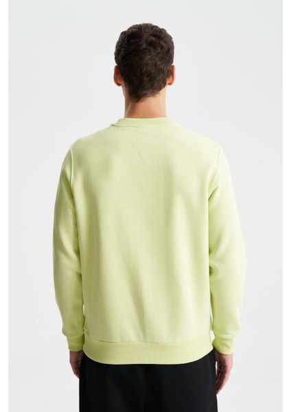 Şık Erkek Regular Fit 3 İplik Şardonlu Bisiklet Yaka Sweatshirt K28124602001 indirimleri