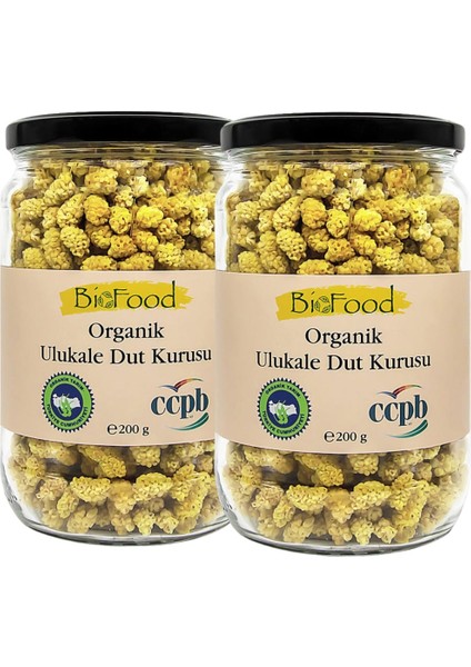 Biofood Organik Ulukale Beyaz Dut Kurusu 200 Gx2 Adet