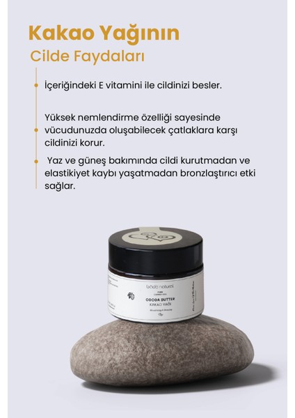 Kakao Yağı Soğuk Sıkım %100 Saf 50 g