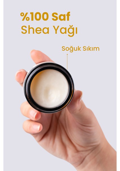 Bade Natural Shea Yağı Soğuk Sıkım %100 Saf 50 g