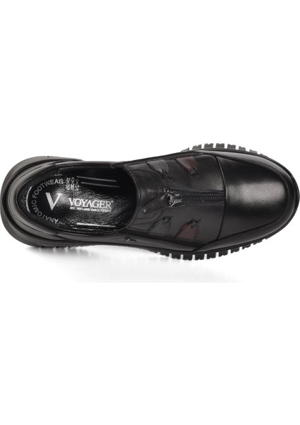 Z006 Siyah Deri Kadın Günlük Ayakkabı fırsatları