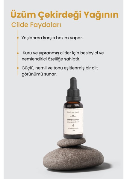 Bade Natural Üzüm Çekirdeği Yağı Soğuk Sıkım %100 Saf 30 ml