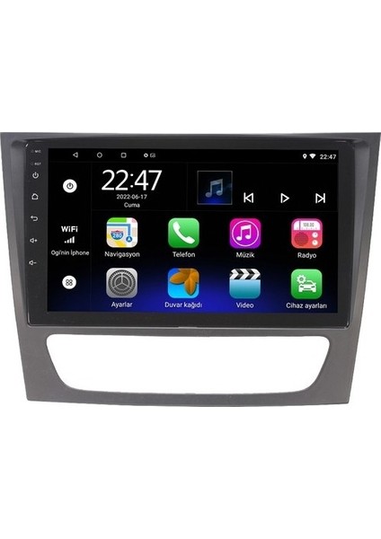 Mercedes W211 Android 8gb Ram 128GB Rom 8 Çekirdek Carplay Multimedya