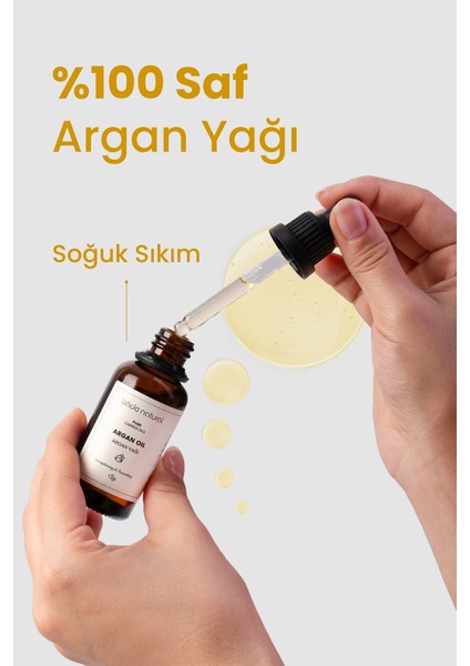Argan Yağı Soğuk Sıkım %100 Saf 30 ml